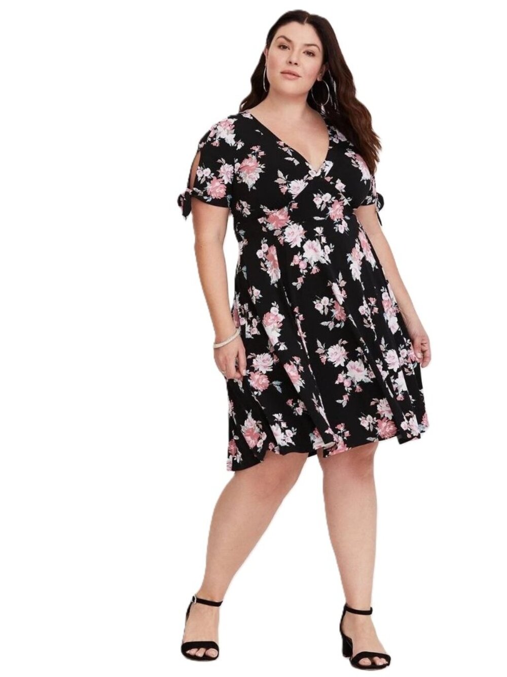 TORRID Floral Jersey Knit Skater Dress. Plus Size 4